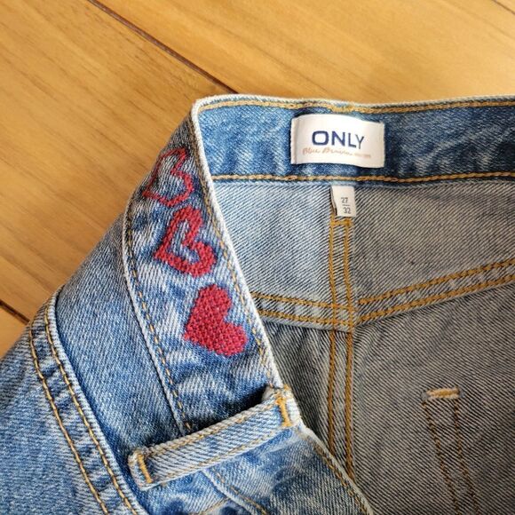 ONLY Jeans High Waist straight Cropped size 27 4 - Picture 8 of 12